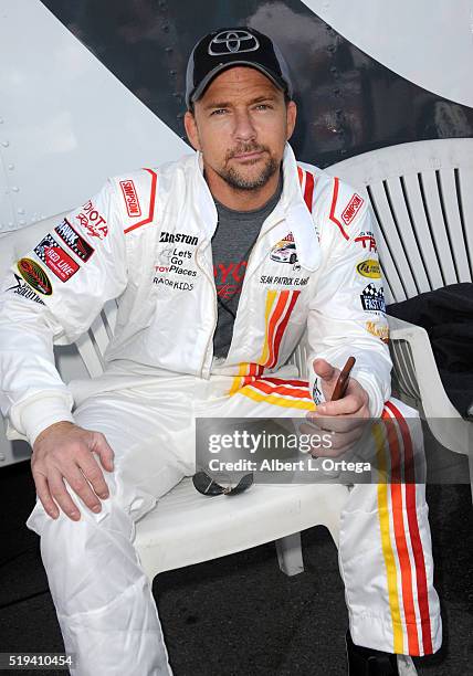 Actor Sean Patrick Flannery at the 42nd Toyota Grand Prix Of Long Beach - Press Day on April 5, 2016 in Long Beach, California.