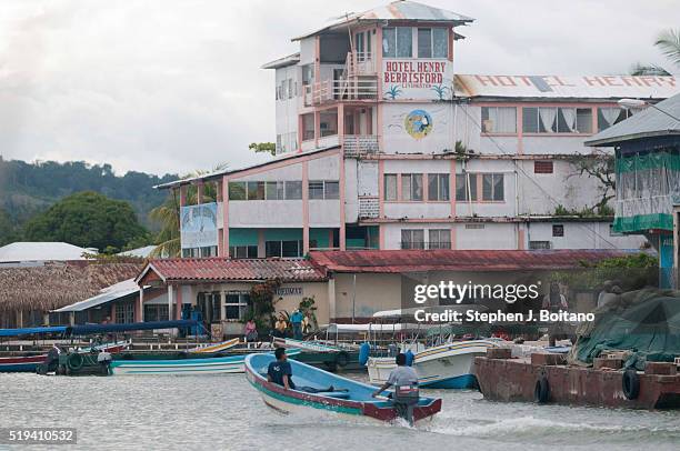 Building on the waterfront in Livingston, Guatemala.