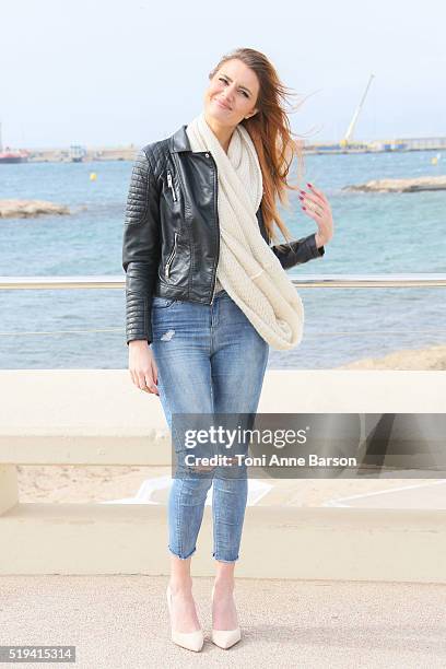 Andy Raconte attends "Webedia" photocall on April 5, 2016 in Cannes, France.