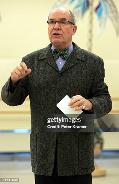 Director Jack O'Brien attends rehearsals for his new musical "Dirty Rotten Scoundrels" which will preview on January 31, on January 12, 2005 in New...