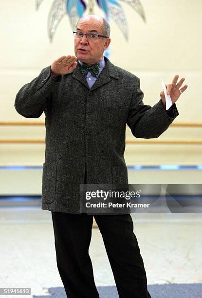 Director Jack O'Brien attends rehearsals for his new musical "Dirty Rotten Scoundrels" which will preview on January 31, on January 12, 2005 in New...