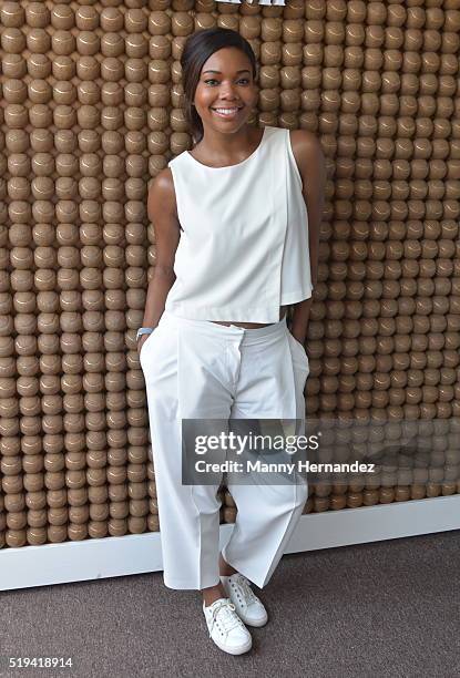 Gabrielle Union at Miami Open at Crandon Park Tennis Center on April 3, 2016 in Key Biscayne, Florida.