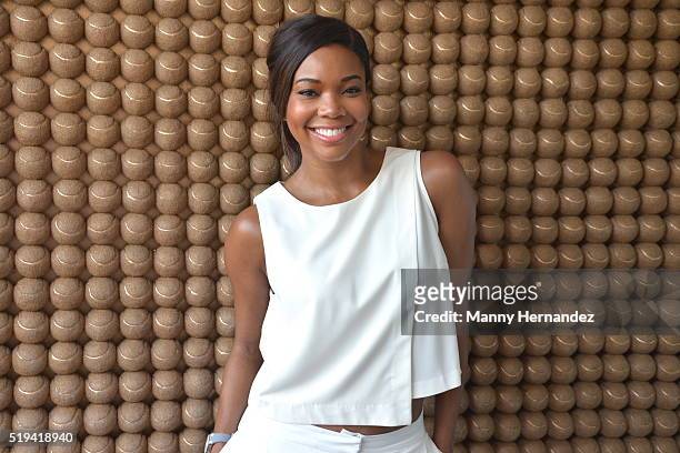 Gabrielle Union at Miami Open at Crandon Park Tennis Center on April 3, 2016 in Key Biscayne, Florida.