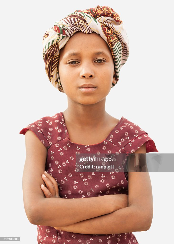 Confident Young African Girl