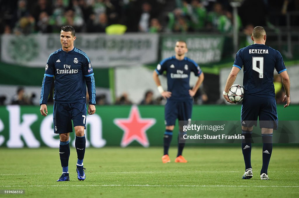 VfL Wolfsburg v Real Madrid CF - UEFA Champions League Quarter Final: First Leg