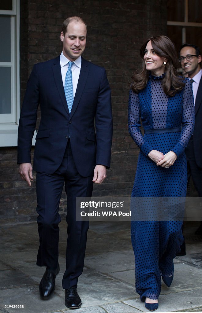 The Duke An Duchess Of Cambridge Attend Reception At Kensington Palace Ahead Of Their Tour To India & Bhutan