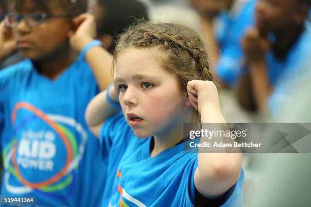 General view of UNICEF Kid Power Twin Cities Celebration at Odyssey Charter School on April 6, 2016 in Brooklyn Center, Minnesota.