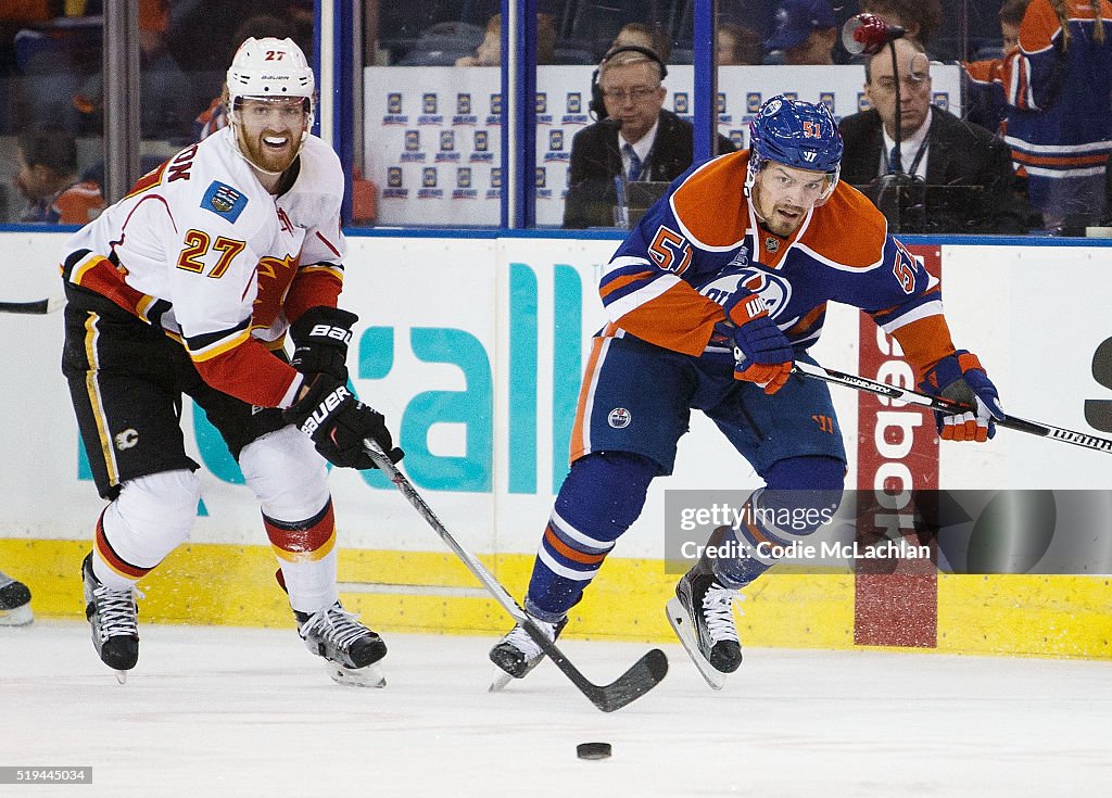 Calgary Flames v Edmonton Oilers