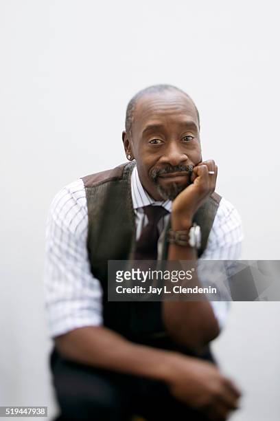 Actor Don Cheadle from 'Miles Ahead' is photographed for Los Angeles Times on March 29, 2016 in Los Angeles, California. PUBLISHED IMAGE. CREDIT MUST...