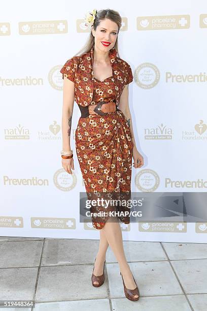 Tara Moss attends National Prevention Week Breakfast held at Catalina Restaurant on April 05, 2016 in Sydney, Australia.
