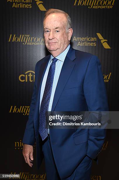 Fox News anchor Bill O'Reilly attends The Hollywood Reporter's 5th Annual 35 Most Powerful People in New York Media on April 6, 2016 in New York City.
