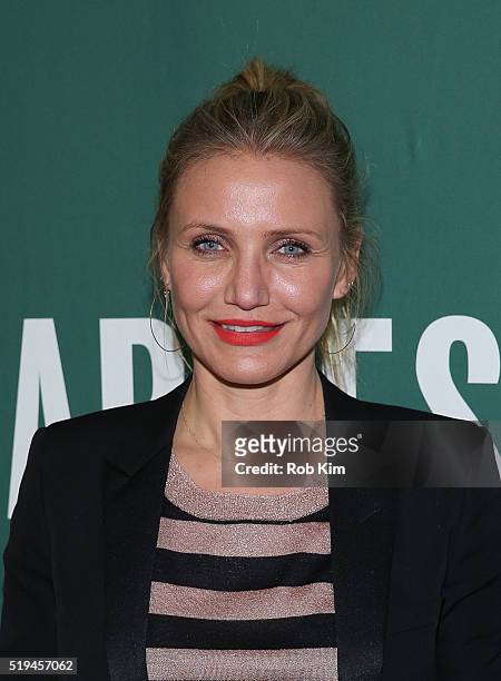 Cameron Diaz promotes her new book, "The Longevity Book: The Science Of Aging, The Biology Of Strength, And The Privilege Of Time" at Barnes & Noble...