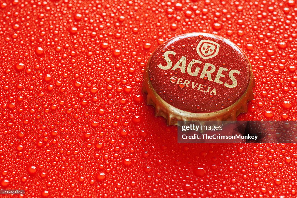 Sagres Bottiglia di birra tappo