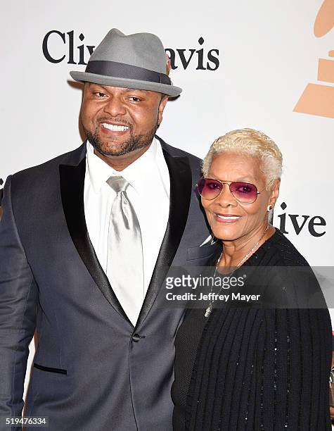 Recording artist Dionne Warwick and guest attend the 2016 Pre-GRAMMY Gala and Salute to Industry Icons honoring Irving Azoff at The Beverly Hilton...