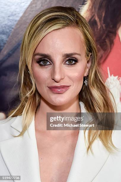 Actress Katie Nehra attends the "Mr. Right" New York premiere at AMC Lincoln Square Theater on April 6, 2016 in New York City.