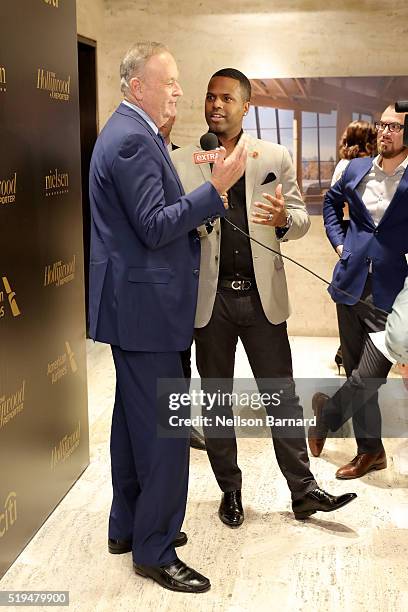 Fox News anchor Bill O'Reilly and television personality A.J. Calloway speak during The Hollywood Reporter's 5th Annual 35 Most Powerful People in...