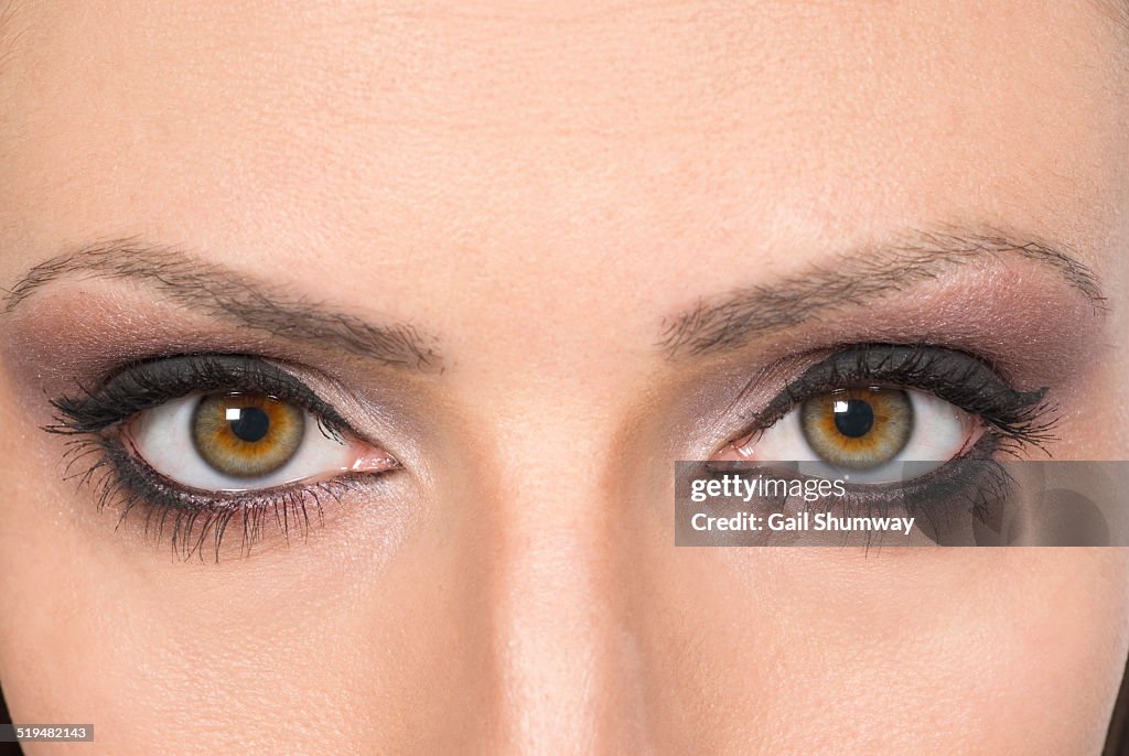 Girl's Eyes Close Up