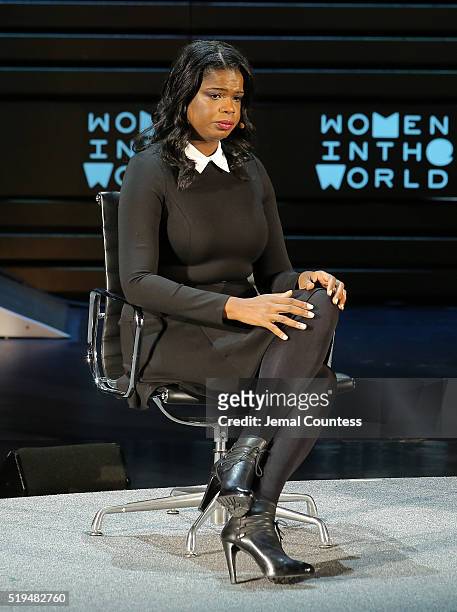 Kim Foxx speaks onstage at Tina Brown's 7th Annual Women In The World Summit Opening Night at David H. Koch Theater at Lincoln Center on April 6,...