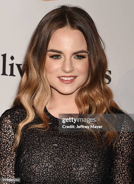 Recording artist JoJo attends the 2016 Pre-GRAMMY Gala and Salute to Industry Icons honoring Irving Azoff at The Beverly Hilton Hotel on February 14,...