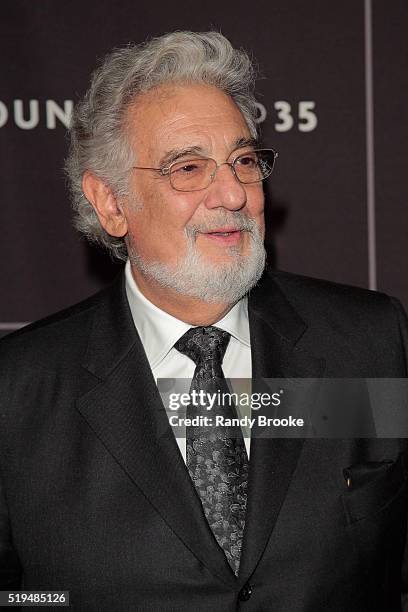 Honorary co-chair and board member, Renowned Opera Singer Placido Domingo attends the National YoungArts Foundation Inaugural New York Gala at...