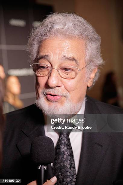 Honorary co-chair and board member, Renowned Opera Singer Placido Domingo attends the National YoungArts Foundation Inaugural New York Gala at...