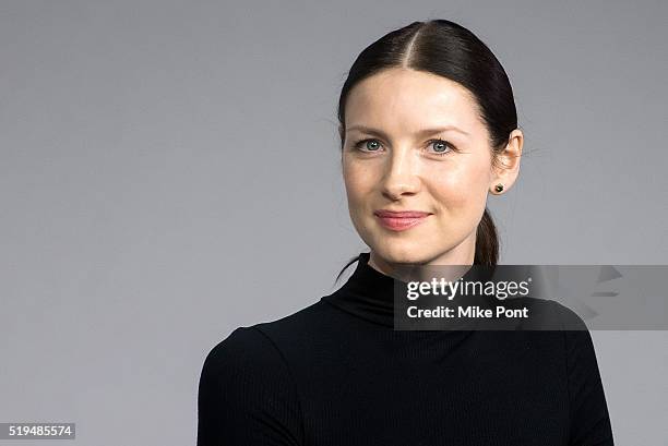 Actress Caitriona Balfe attends Apple Store Soho Presents Meet the Cast: "Outlander" at Apple Store Soho on April 6, 2016 in New York City.