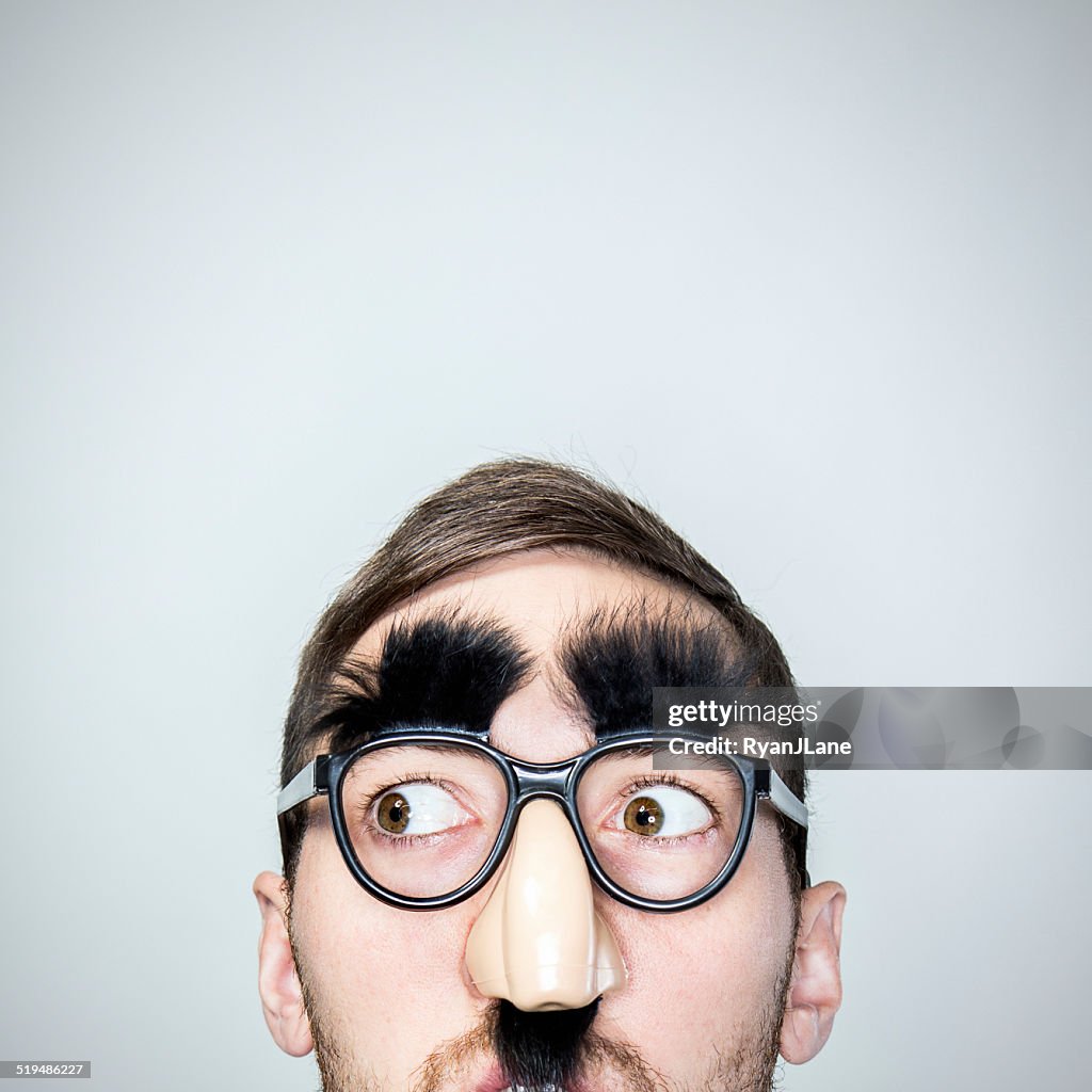 Classic Disguise Glasses on Man
