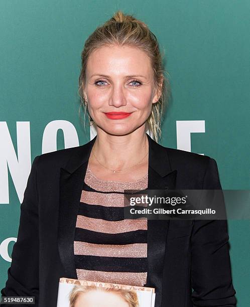 Actress Cameron Diaz attends her book signing for 'The Longevity Book: The Science of Aging, the Biology of Strength, and the Privilege of Time' at...