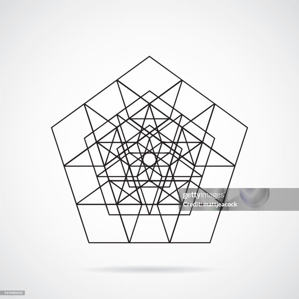 Line Geometric Object Geometric Line Art High-Res Vector Graphic - Getty Images