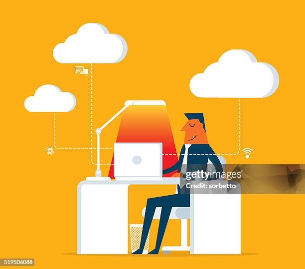 business work - digital mindset stock illustrations