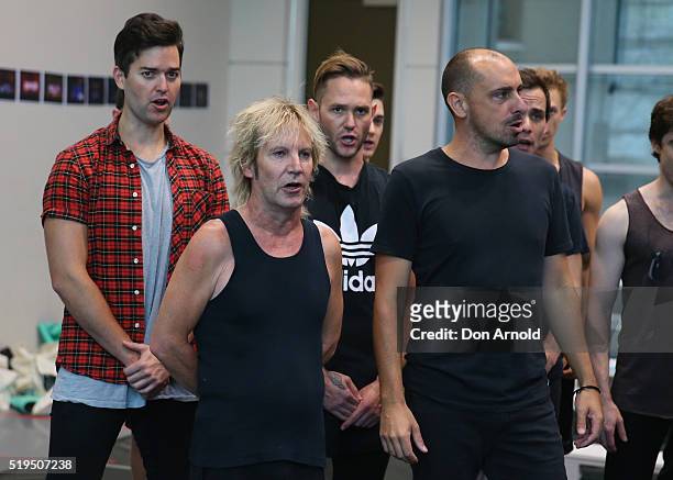 Brian Mannix performs during rehearsals for We Will Rock You on April 7, 2016 in Sydney, Australia.