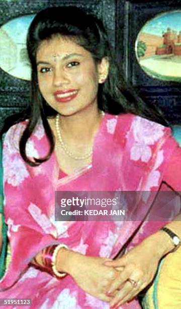 File photo shows Devyani Rana, the woman linked to Nepal's Crown Prince Dipendra who shot dead his parents - King Birendra and Queen Aishwarya and...