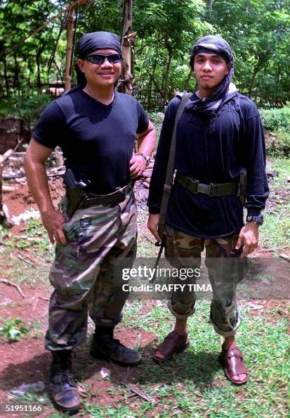 Abu Sabaya and Khadafy Janjalani leaders of a faction of the Abu