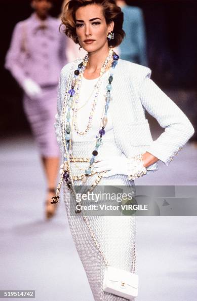 Tatjana Patitz walks the runway at the Chanel Ready to Wear News Photo -  Getty Images