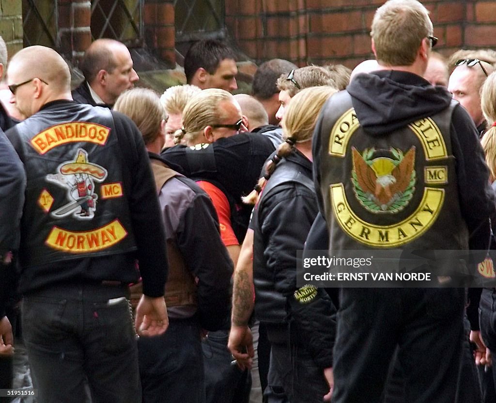 Members and supporters of the motorcycle gang, Ban