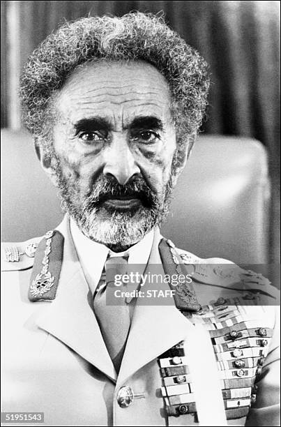 Picture dated 20 April 1974 of Ethiopian Emperor Haile Selassie I in Addis Ababa, few months before he was deposed.After having led the revolution in...