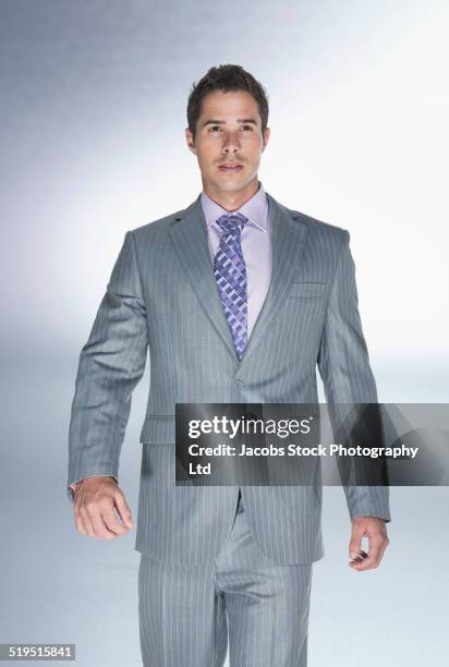 portrait of hispanic businessman - pinstripe fotografías e imágenes de stock