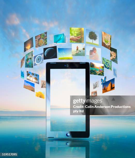 Floating Tablet Style Screen Floating Screens Photos and Premium High Res Pictures - Getty Images