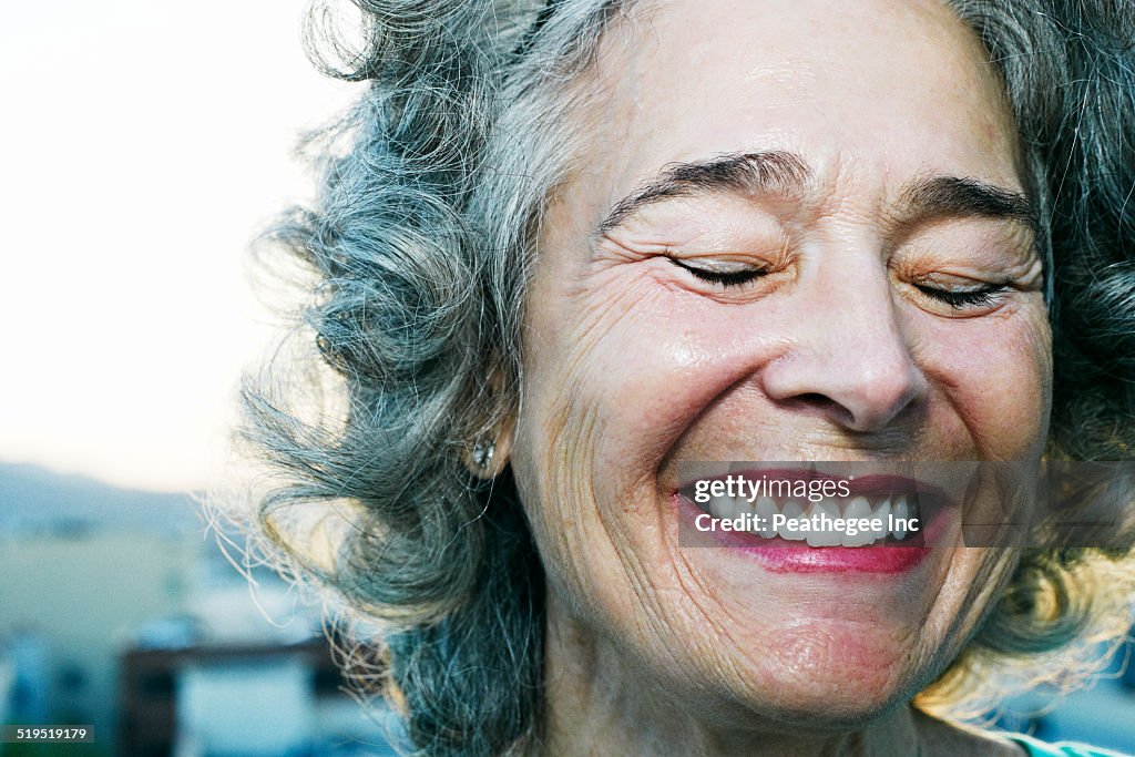 Caucasian woman smiling