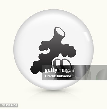 Ginger Root icon on white round vector button Ginger Root icon on white round vector button