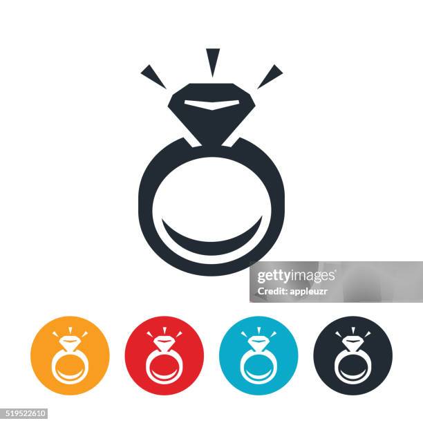 diamant-ring "icon" - diamantring stock-grafiken, -clipart, -cartoons und -symbole