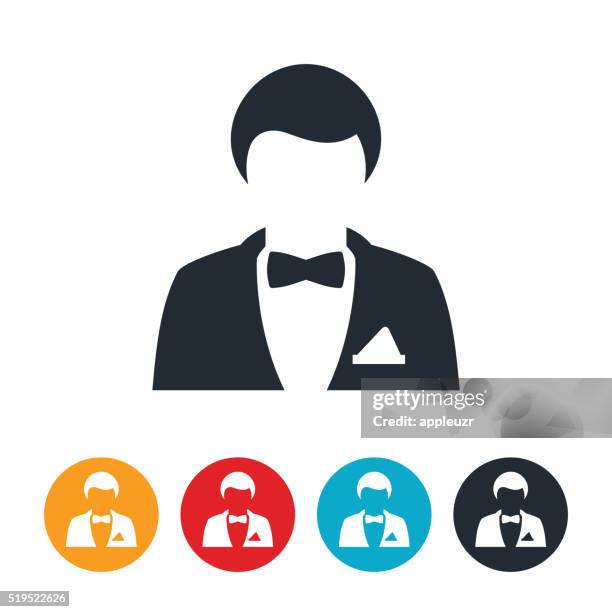 groom icon - best man stock illustrations