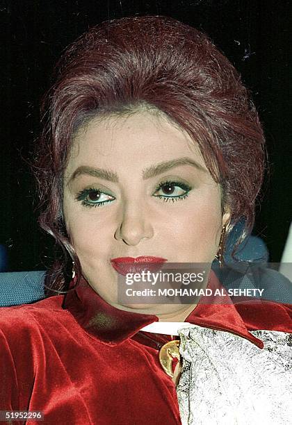 Picture dated 1997 shows Egyptian film star Nabila Ebeid who began her career in the 1960s and remains popular at the end of the century. Born in...