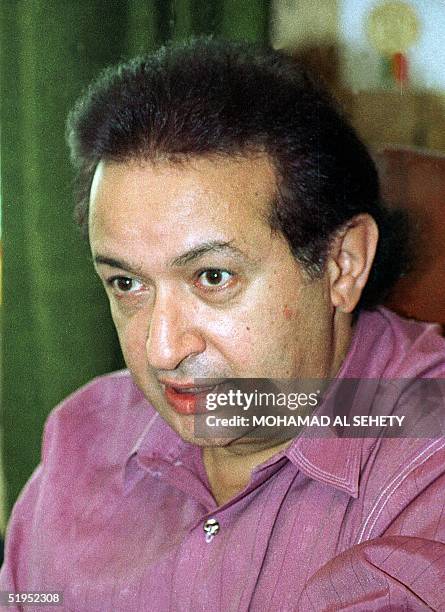 Picture dated 1997 shows Egyptian leading actor Nour al-Sharif who since his first role in 1967 in a film based on the Trilogy of Egyptian Noble...