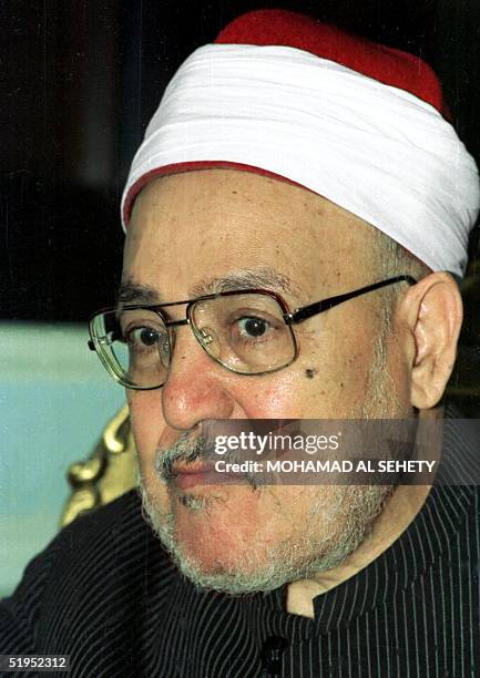 Picture taken in the 1980s shows prominent Egyptian Islamic scholar Sheikh Mohammad al-Ghazali , who was associated with the fundamentalist Moslem...