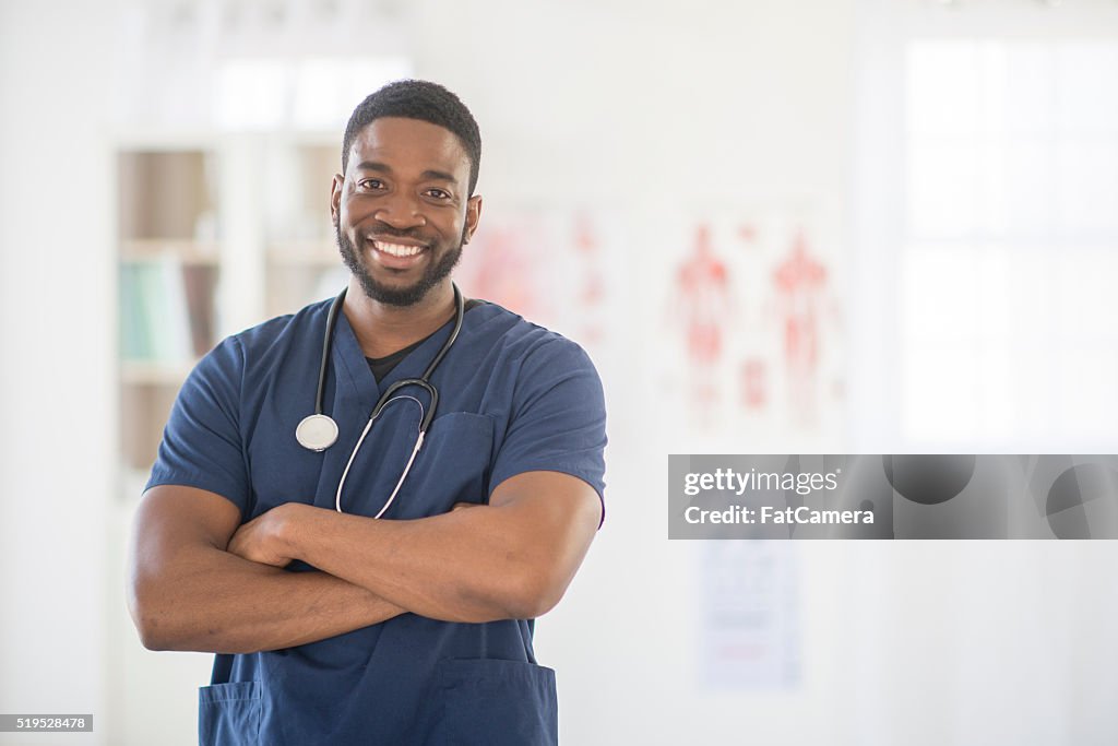 Male Nurse at the Hospital