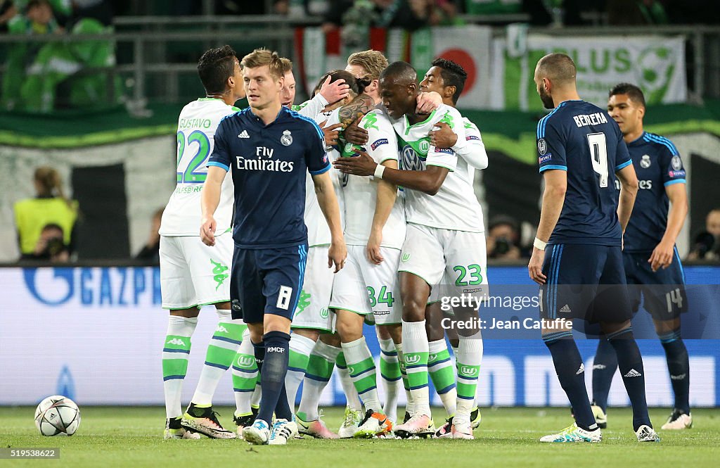 VfL Wolfsburg v Real Madrid - UEFA Champions League Quarter Final: First Leg