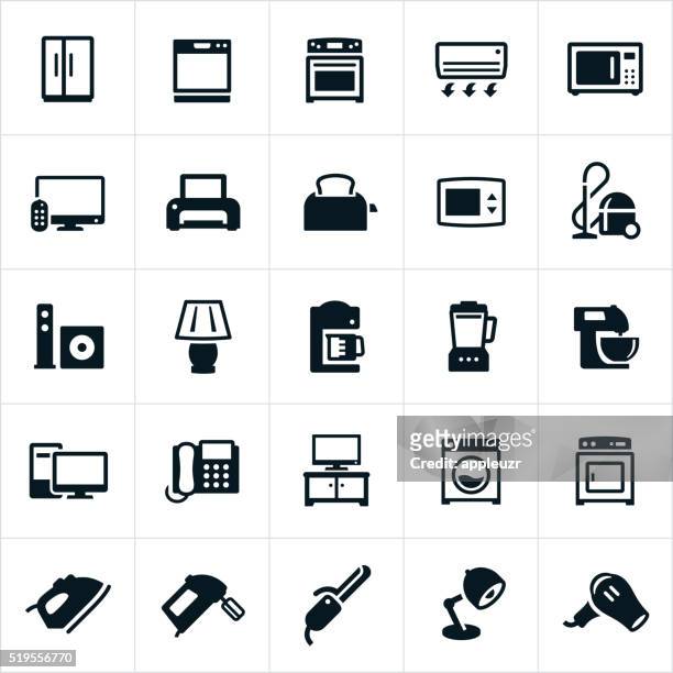 household appliances icons - appliance 幅插畫檔、美工圖案、卡通及圖標