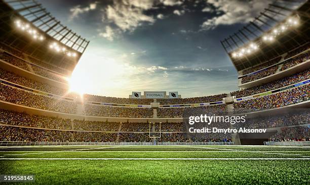 stade de football américain - stadium photos et images de collection