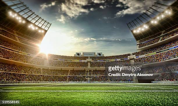 american football stadium - sport venue stock pictures, royalty-free photos & images